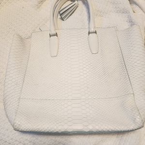 Coach White Leather Handbag